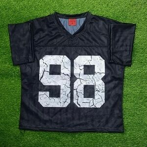Kids Black Mesh Sports Jersey